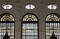 Architectural close up from inside of the windows of Shloss Belvedere