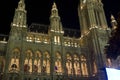 Architectural close up of Vienna Town Hall