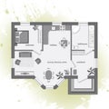 Architectural Color Floor Plan