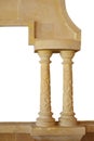 Architectural Columns with pattern isolated