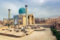 Architectural complex Gur-e Amir - Mausoleum of the conqueror Amir Temur also known as Tamerlane