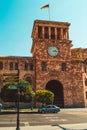 Architectural complex on Republic Square. Touristic landmark. Armenian architecture. Sightseeing Yerevan. City tour. Government Royalty Free Stock Photo