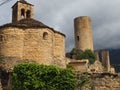 Architectural ensemble, Camarasa, Lleida, Spain, Europe