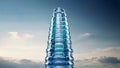 The architectural design of a building is like mineral water bottles Royalty Free Stock Photo