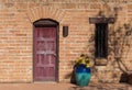 Southwest architecture, exterior door Royalty Free Stock Photo