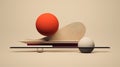 Graceful Balance: A Collection Of 3d Objects In Earthy Color Palettes