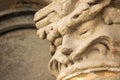 Architectural detail of an ancient Ionic capital. Royalty Free Stock Photo