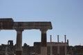 Architectural detail of the ancient ruins of Pompei Royalty Free Stock Photo