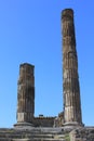 Architectural detail of the ancient ruins of Pompei Royalty Free Stock Photo