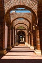 Architectural Detail of Arches of Adobe Guadalupe Winery