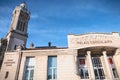 Architectural detail of the Art Deco Building Consular Palace in Sete, France