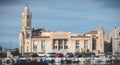 Architectural detail of the Art Deco Building Consular Palace in Sete, France