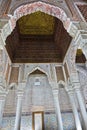 Architectural detail at Bahia palace in Marrakesh, Morocco Royalty Free Stock Photo