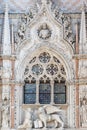 Architectural detail of Basilica of Saint Mark Venice Royalty Free Stock Photo