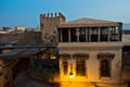 Architectural detail at blue hour, medina of Fez, Morrocco