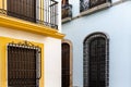 Architectural detail of building in the historic city center of Berja Royalty Free Stock Photo