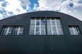 Architectural detail of a building vaulted roof Royalty Free Stock Photo