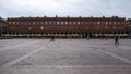 Architectural detail of the Capitole de Toulouse square, France Royalty Free Stock Photo