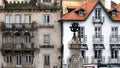 Architectural detail, carved stone post topped with the armillary sphere, Sintra, Portugal Royalty Free Stock Photo