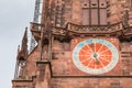 Architectural detail of the Cathedral of Our Lady of Freiburg Royalty Free Stock Photo