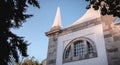 Architectural detail of the Church of Santa Maria do Castelo in Tavira, Portugal Royalty Free Stock Photo