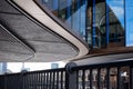 Architectural detail at Coal Drops Yard, King`s Cross, UK. The historic coal sheds are redeveloped by Thomas Heatherwick. Royalty Free Stock Photo