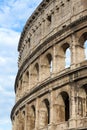 architectural detail at the Colosseum, Amphitheatrum Novum, Amphitheatrum Flavium, Rome, Italy, Europe Royalty Free Stock Photo