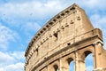 architectural detail at the Colosseum, Amphitheatrum Novum, Amphitheatrum Flavium, Rome, Italy, Europe Royalty Free Stock Photo