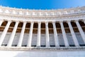 Architectural detail of columns of Vittorio Emanuele II Monument, aka Vittoriano or Altare della Patria. Rome, Italy Royalty Free Stock Photo