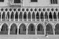 Architectural detail of Doge\'s palace in St Mark\'s Square in Venice (Palazzo Ducale), Italy Royalty Free Stock Photo