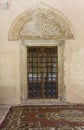 Architectural detail of a door in the courtyard of Karadjoz-bey in Mostar Royalty Free Stock Photo