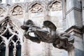 Architectural detail of the famous Duomo di Milano in Italy. Royalty Free Stock Photo