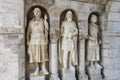 Architectural detail in Fishermans Bastion in Budapest Royalty Free Stock Photo