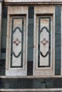 Architectural detail, Florence Cathedral of Saint Mary of the Flowers. Royalty Free Stock Photo