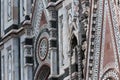 Architectural detail, Florence Cathedral of Saint Mary of the Flowers Royalty Free Stock Photo