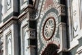 Architectural detail, Florence Cathedral of Saint Mary of the Flowers. Royalty Free Stock Photo