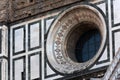 Architectural detail, Florence Cathedral of Saint Mary of the Flowers Royalty Free Stock Photo