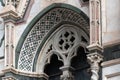 Architectural detail, Florence Cathedral of Saint Mary of the Flowers Royalty Free Stock Photo