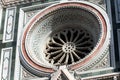 Architectural detail, Florence Cathedral of Saint Mary of the Flowers Royalty Free Stock Photo