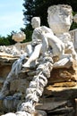 Architectural detail of fountain in Vienna