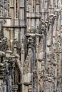 Architectural detail - gargoyles of the Milan Cathedral, Italy Royalty Free Stock Photo