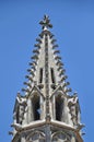 Architectural detail of a gothic cathedral roof Royalty Free Stock Photo