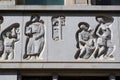 Architectural detail on a building in the mining district of Johannesburg