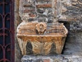 Detail of Historic 11th Century Byzantine Greek Orthodox Church, Athens, Greece Royalty Free Stock Photo