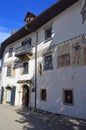 Architectural detail on Hofman House Historic ÃÂ kofja Loka, Slovenia Royalty Free Stock Photo