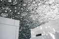 Architectural detail of the interior of the Louvre Abu Dhabi