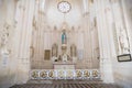 Architectural detail of the interior of the Notre-Dame-de-Pitie chapel in Lege, France