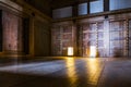 Architectural detail of interior room from Himeji castle Royalty Free Stock Photo