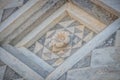 Architectural detail of the leaning tower of Pisa Royalty Free Stock Photo