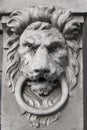 Architectural detail, lion face with ring in mouth